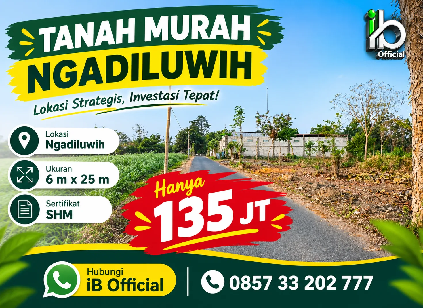 Tanah Murah di Ngadiluwih